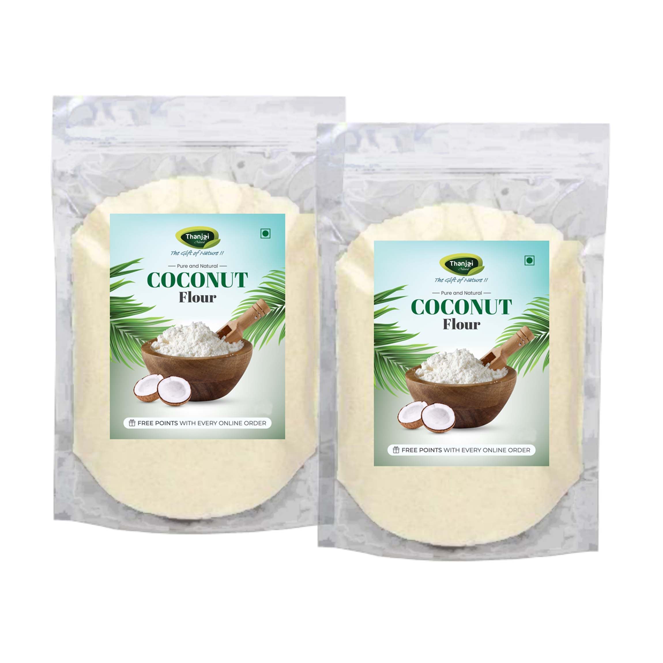 Thanjai Natural Coconut Flour 1kg | Gluten Free Flour | High Fiber Ultra Low Carb Coconut Flour Powder | Vegan | Fiber Rich | Diet Food (500g x 2) (B09NNMCN53) Amazon Price History, Amazon Price Tracker