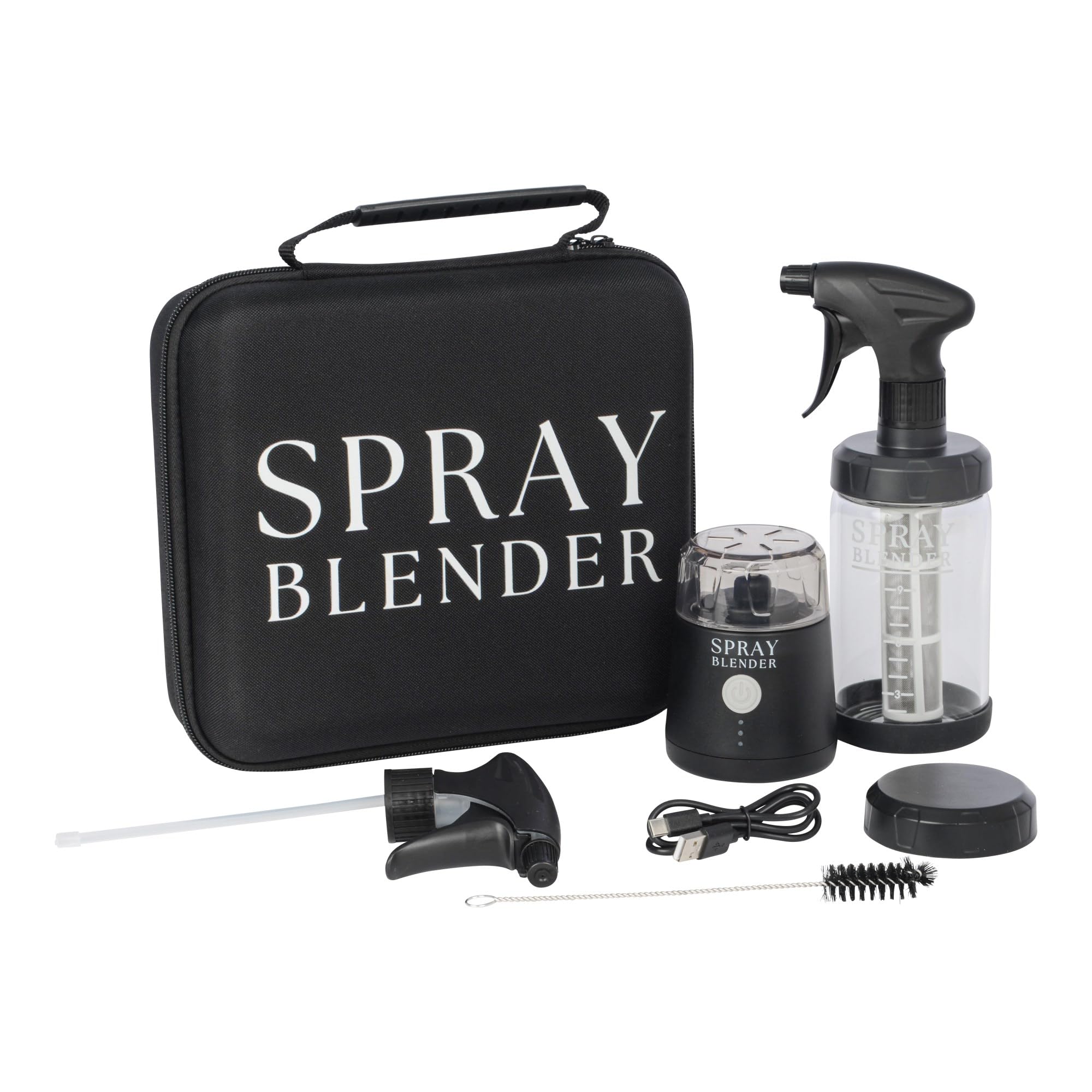 Create Plant-Based Sprays in Minutes with Powerful Electric Blender Glass Spray Bottle Perfect for BBQ Grilling BPA-Free Food-Grade