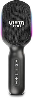 Vieta Pro Wireless Microphone with Speaker for Karaoke True Wireless. Microphone with Bluetooth, 10H Battery, FM Radio Tra…