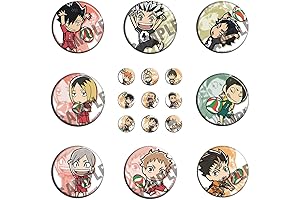 Official Haikyu!! Karasuno High School Member Brooch Collection