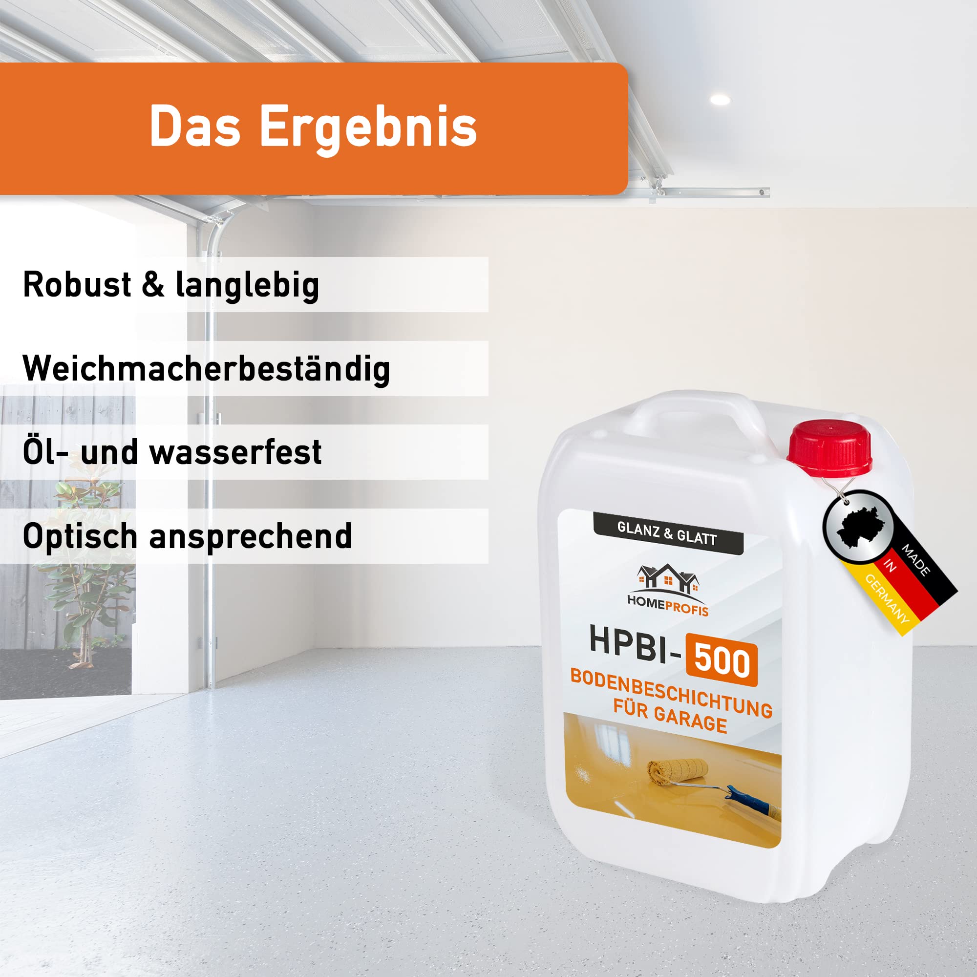Home Profis Komplett-Set HPBI-500 Epoxidharz Designboden Marmor Optik (Hell) Bodenbeschichtung Innen (80m²) Epoxy Garage Werkstatt Keller Badezimmer Bodenfarbe & Fliesenfarbe