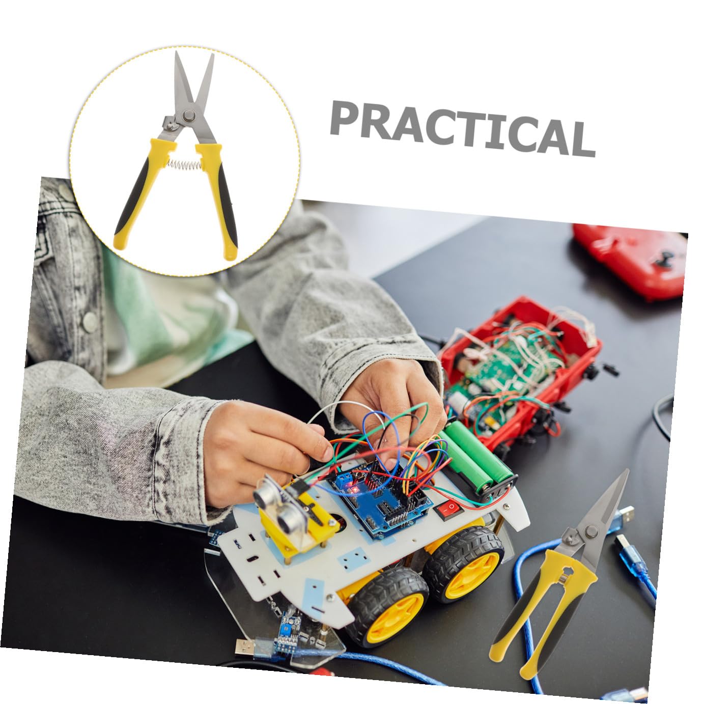 Tijera Eléctrica para Metal Industrial 2 Piezas de Corte Recto