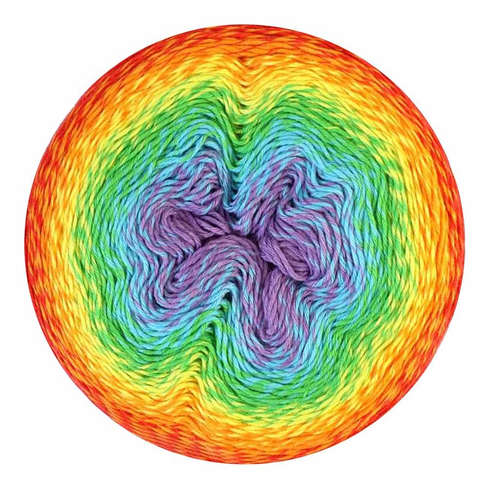 Whirl Yarn Cake, 1 Cake 1,094 yd (1,000 m) – 759 Jumpin Jelly, Cotton/Acrylic, 8.0 oz (226 g)