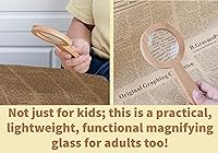 Vista 5 de Lupa de madera para niños, juguete de aventura de aprendizaje Montessori de madera - Aprende y explora - Lupa de madera