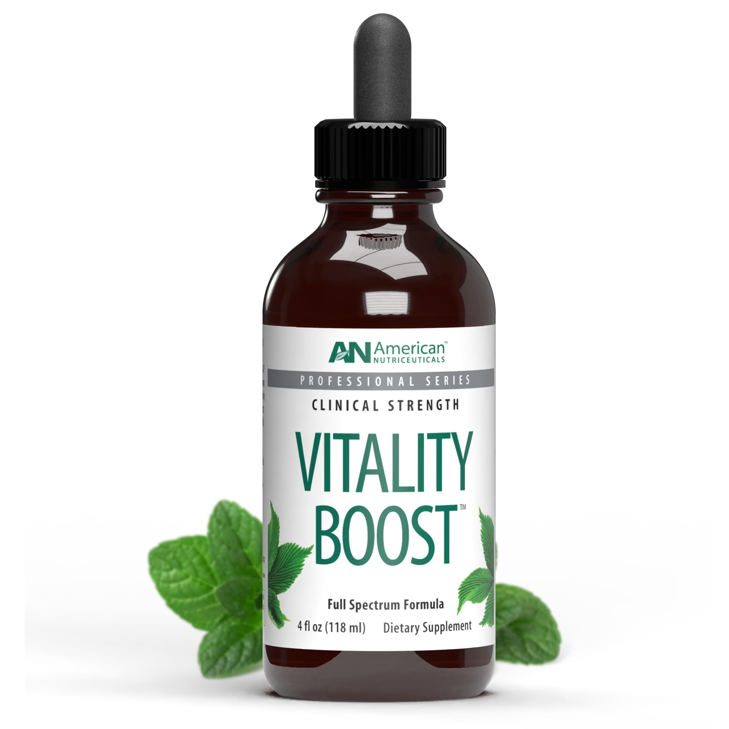 American Nutriceuticals - Vitality Boost Fulvic Acid w/Trace Mineral Drops - Multimineral Supplement -Rich in Amino Acids – Improves Energy Function
