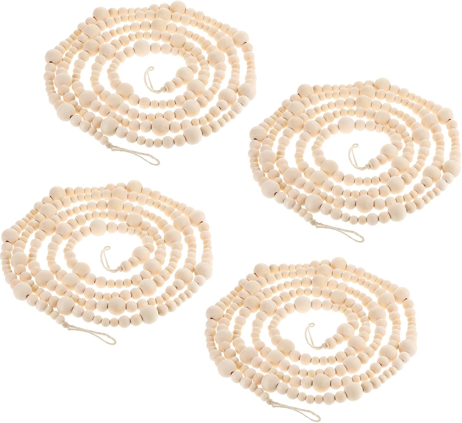 Boao 40ft Wooden Beads Garland