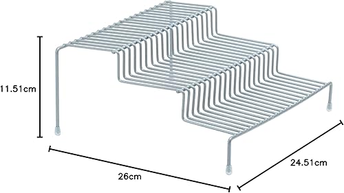Miniatura 5 de Kitchen Details Estante para especias de 3 niveles  Estante organizador  Encimera  Despensa  Armario de cocina  Gris