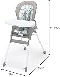 Ingenuity Trio Foldaway chaise haute bébé 6-en-1, 6 façons de l'utiliser, chaise pour tout-petit, jambes pliables, 6M-5Y