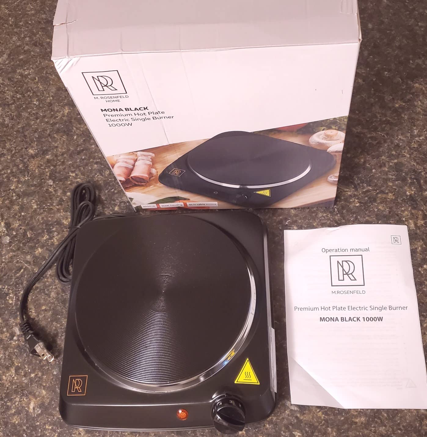 5/mo Finance Hot Plate Electric Stove Burners 1000W Hot Plates For