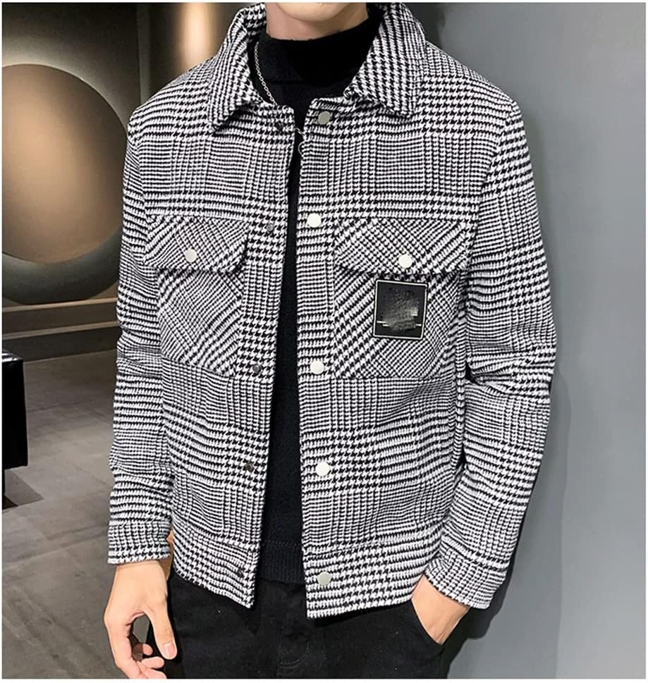 その他  GDDZA 1 個の冬のウールのコートの男性のファッションカジュアル