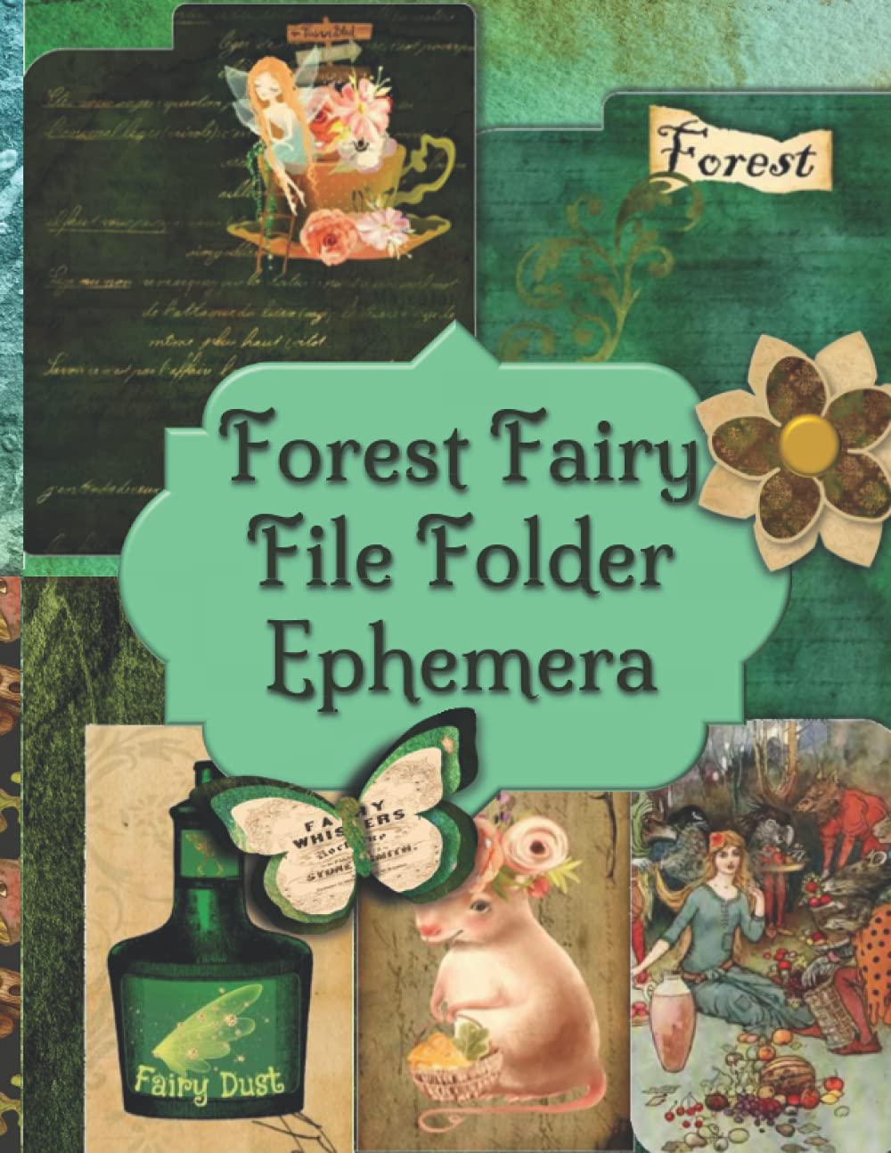 Forest Fairy File Folder Ephemera: Journaling Cards and Scrapbooking Pages Embellishments