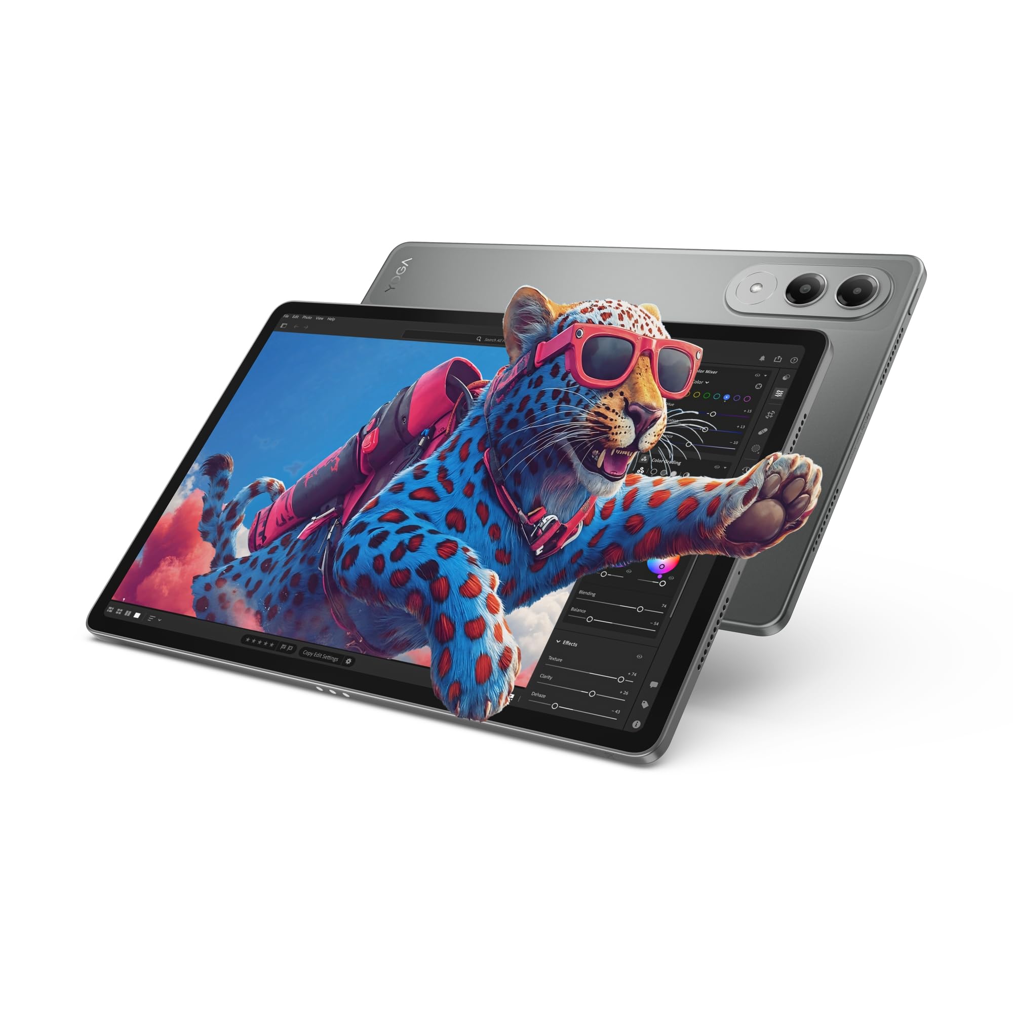 Lenovo Yoga Tab Tablet | 11.1" 3.2K LTPS Display | 16:10 | Qualcomm Snapdragon 8 Gen 3 | 12GB RAM | 256GB Speicher | Qualcomm Adreno 750 Grafik | Android 15 | Luna Grau | Inkl. Lenovo Tab Pen Pro