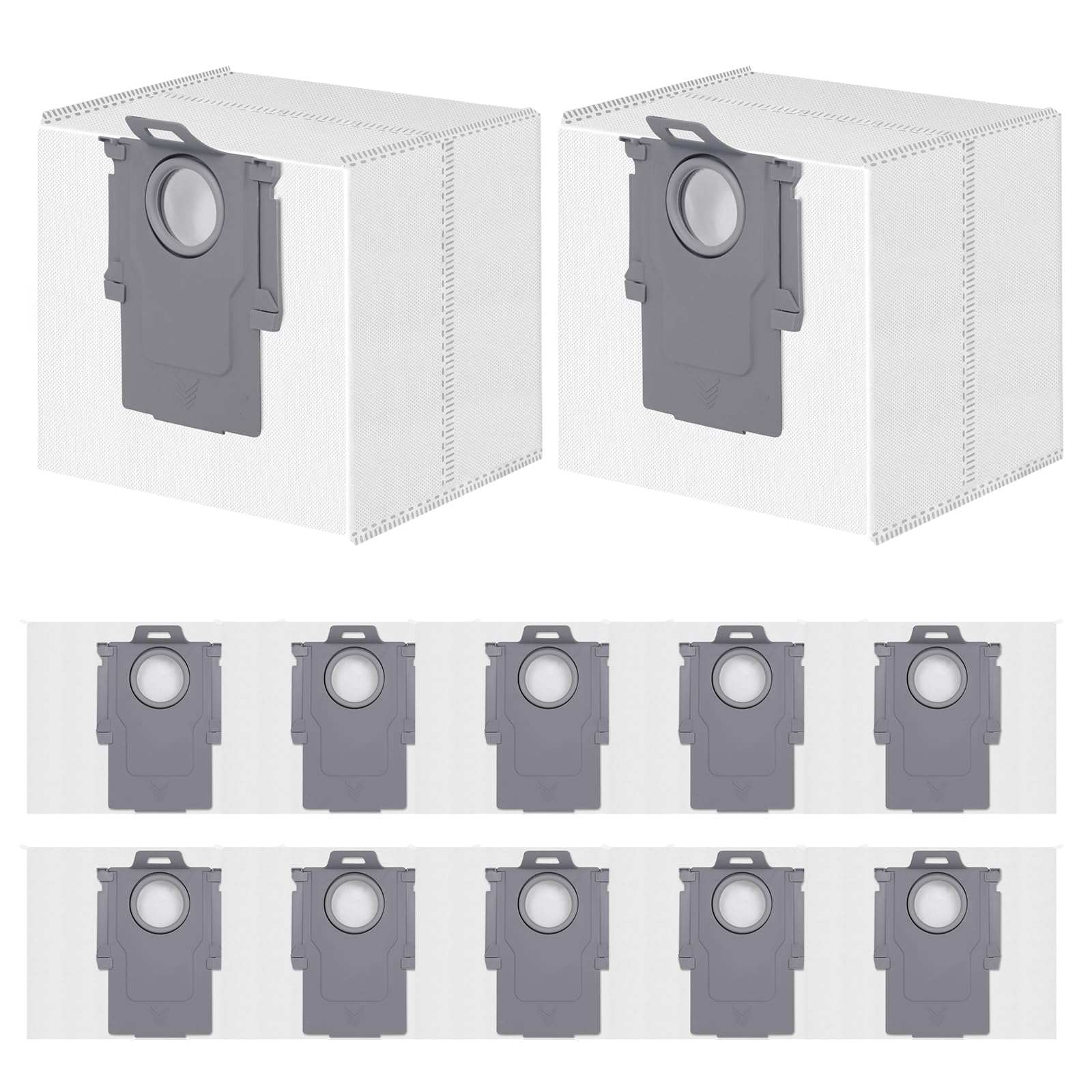 Spofan Zubehör Ersatz für Roborock Q Revo S, Qrevo Pro, Qrevo Plus Saugroboter, 1 Hauptbürste, 4 Seitenbürsten, 2 HEPA Filter, 4 Wischtücher, 6 Staubbeutel, 1 Reinigungsbürste