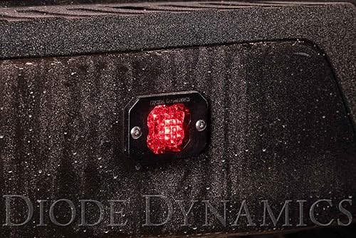 Miniatura 5 de Diode Dynamics Stage Series C1 Sport - Cápsula LED de montaje empotrado blanca (par), inundación con retroiluminación roja