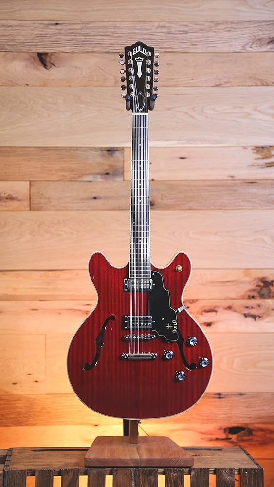 GUILD 12 String Semi-Hollow-Body Electric Guitar, Right