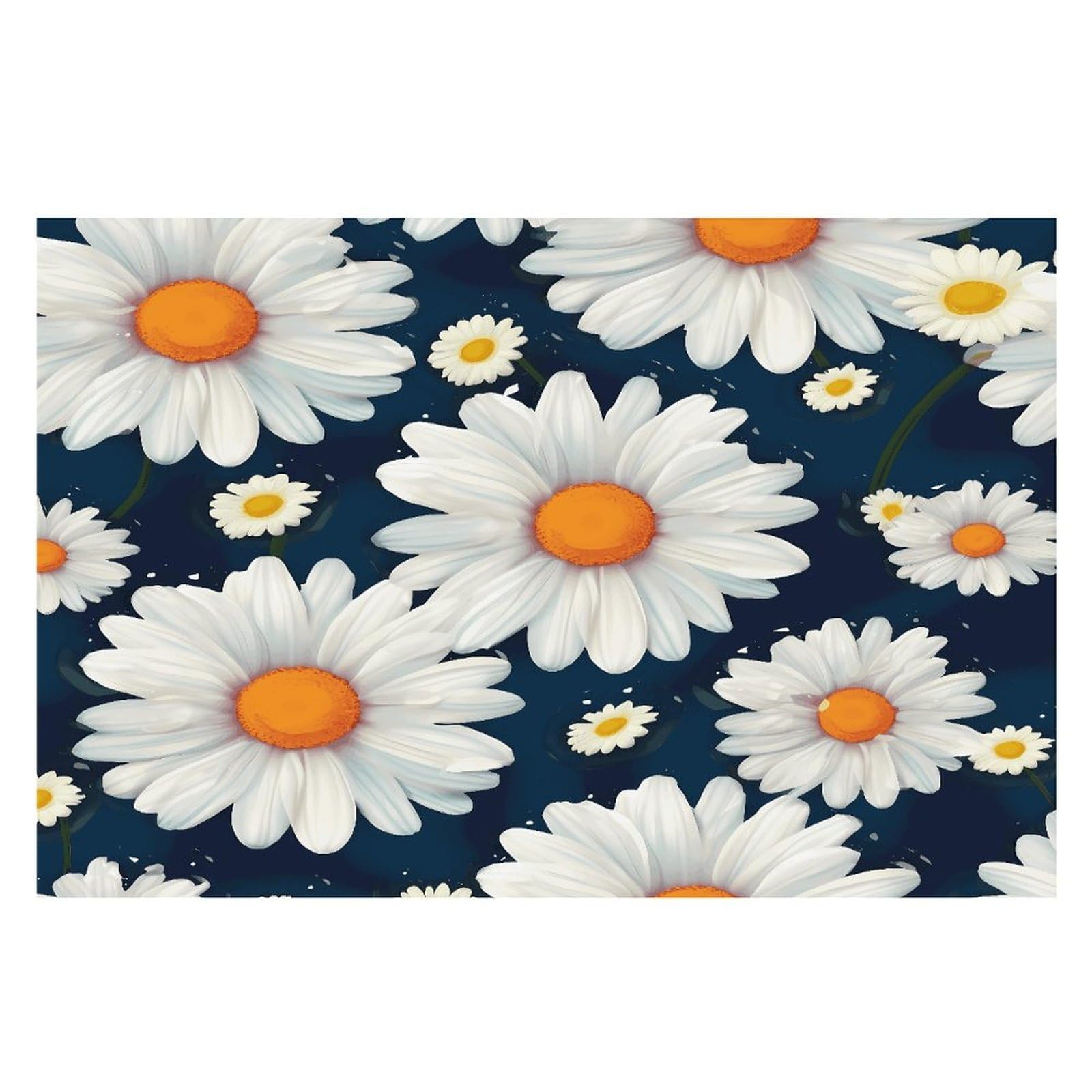 Placemats Placemats Daisy Pattern Placement Mats for Dining Table Place Mats Suitable for Personal Dining Tables Dinner Parties BBQ Weddings