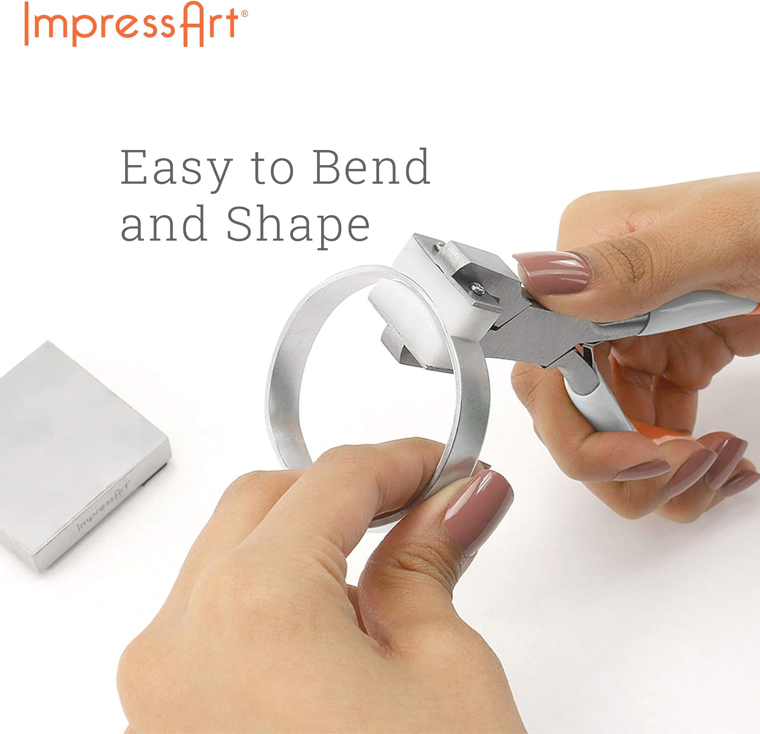 ImpressArt - Aluminum Bracelet Blanks, 1/4 x 6, Pack of 12, for Metal Stamping & Engraving