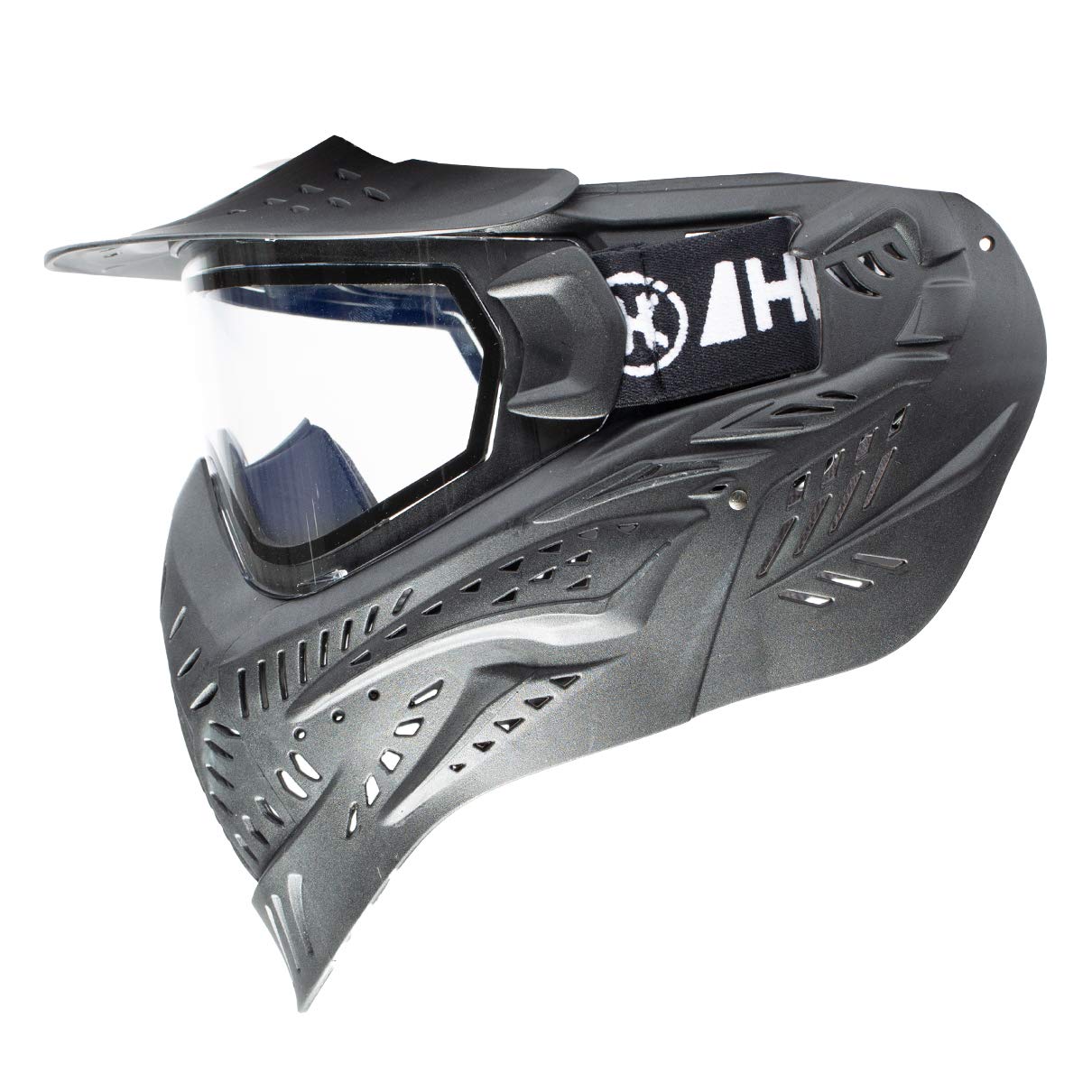 HK Army HSTL Goggle Paintball Airsoft Mask with Anti Fog Thermal Lens (Black/Clear Lens)