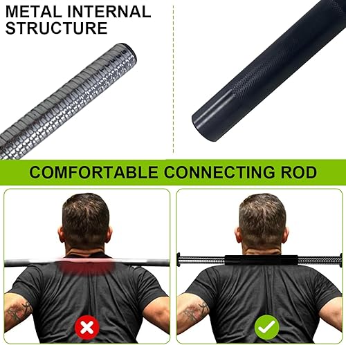 Miniatura 3 de Juego de mancuernas ajustables, 30446688 libras, juego de pesas libres con conector, juego de mancuernas 4 en 1 utilizado como barra, pesas rusas,