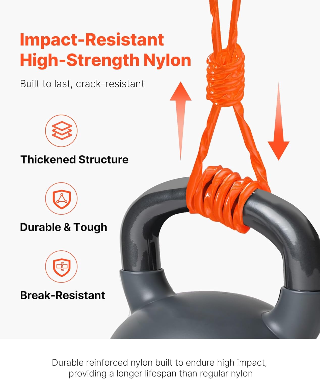 VEVOR 095 Trimmer Line 1280 ft StringTrimmer Line, Orange Heavy Duty Weed Eater String, Premium Trimmer String Replacement for String Trimmer Weed Trimmers, Weed Wacker String with Twisted Design