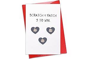 Naughty Scratch Off Valentines Anniversary Birthday Gifts Card for Him and Her