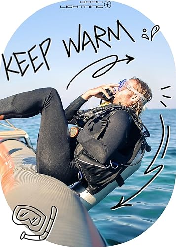 Miniatura 5 de Dark Lightning Trajes de neopreno para hombres y mujeres, traje húmedo para agua fría, 30.079 in para buceo, surf, esnórquel, kayak, deportes