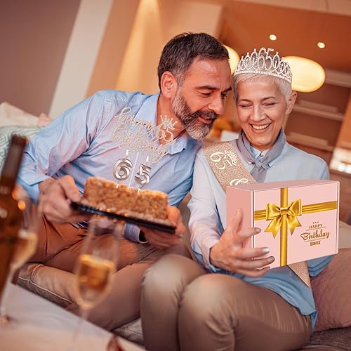 Miniatura 349 de Decoraciones de cumpleaños de 3 años para niñas; banda, corona/tiara, velas y adorno para pastel de cumpleaños de 3 años; regalos y decoraciones