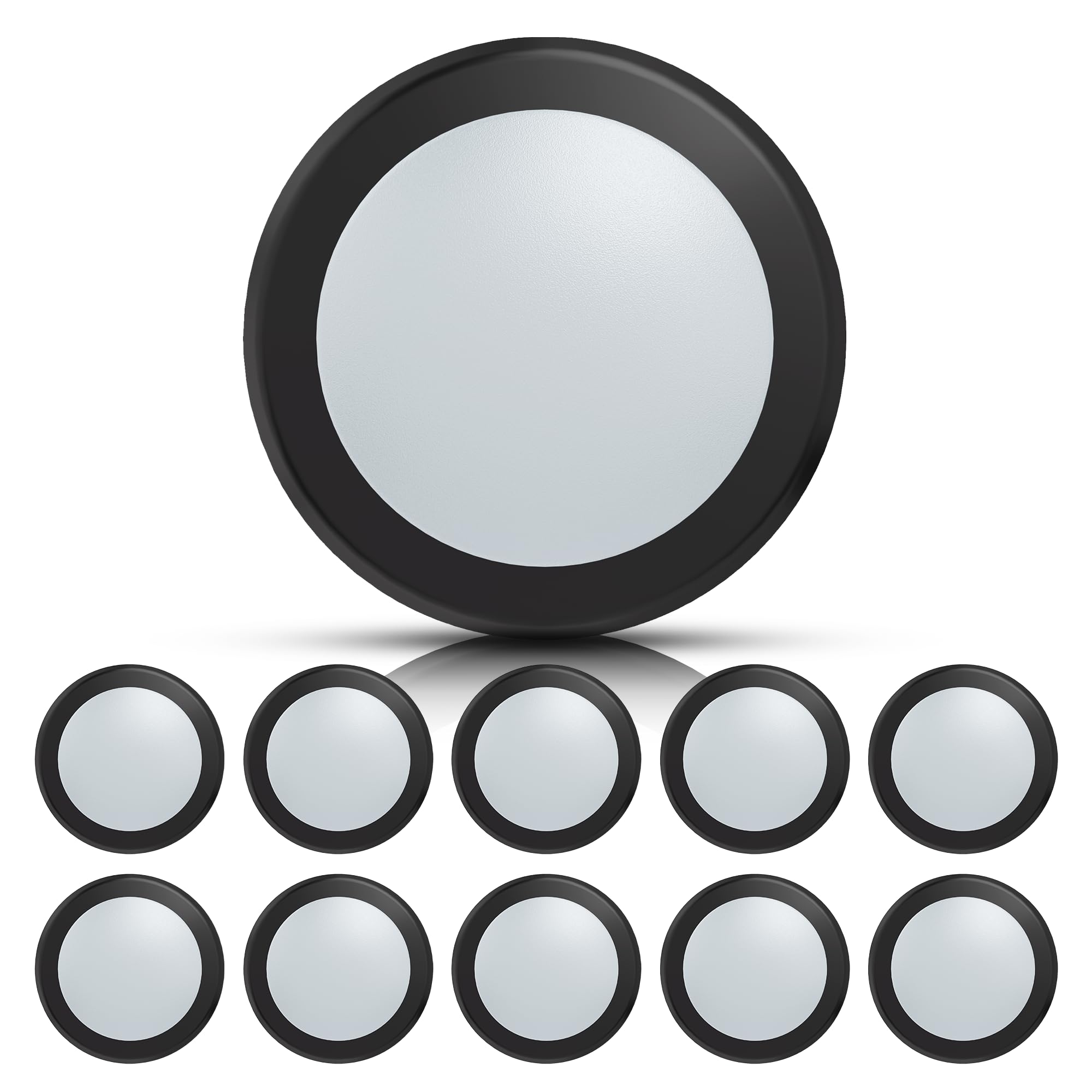 ECOELER 5/6" LED Flush Mount Disk Light, 16.5W 1000Lm, 5000K Daylight, Dimmable Low Profile Surface Mount Downlight for Recessed Can or Junction Box,