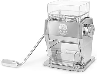 Atlas Made in Italy Marga młynek do ziaren płatków zbożowych, stal chromowana
