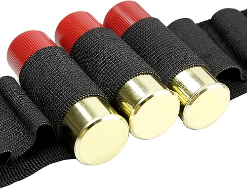 Miniatura 4 de Bandolier Shotgun Shell Holder Bandolier Shotgun Cinturón de Hombro Escopeta Escopeta Negro Escopeta con Soporte de Shell