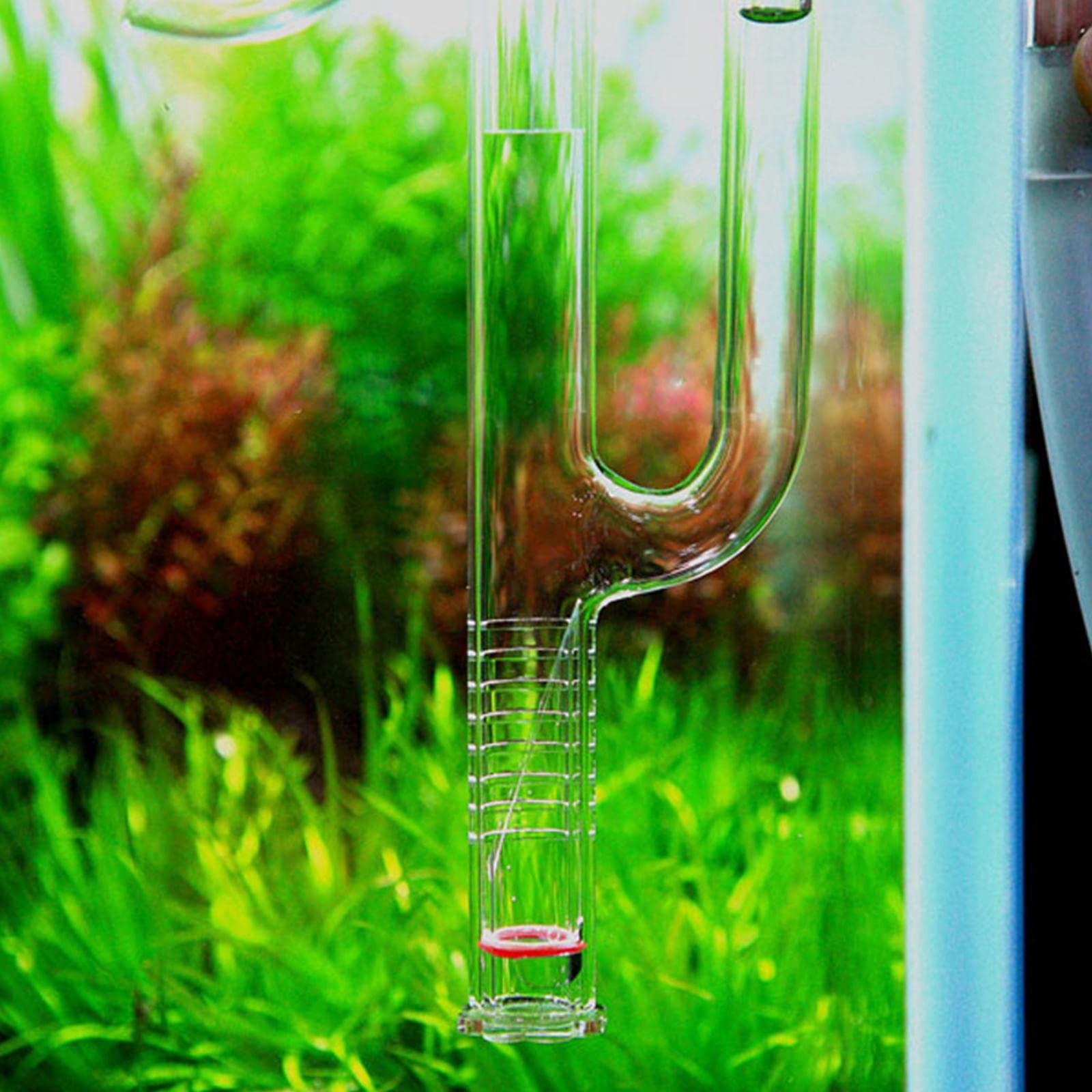 Aquatic Lily Tube Set Oberflächenfilter Aquarium Glas Skimmer Saugnapf Einlassrohr Auslassrohr Isolierend mit Regulierung für Aquarien Pflanzenbecken, Mehrfarbig, 17mm