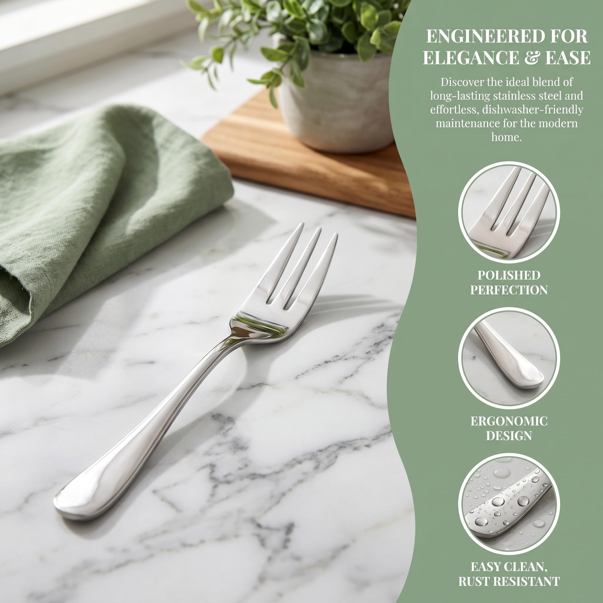 Dessert Forks Set of 4, 5.43" Stainless Steel Small Forks, Cake Pastry — Amazon image 5