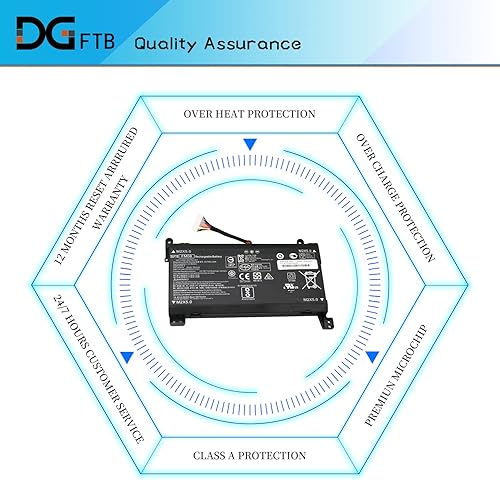 Miniatura 6 de FM08 - Batería para portátil de 16 pines compatible con HP Omen 17-AN013TX AN014TX AN014NG AN012DX 922752-421 922753-421 922976-855 922977-855