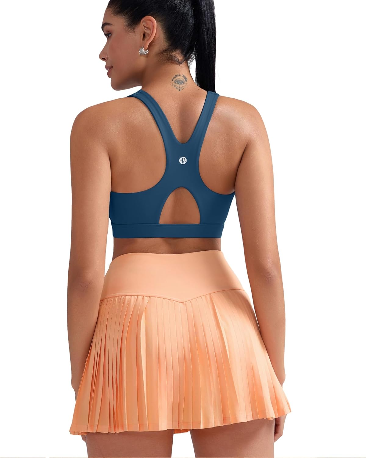 RUNNING GIRL Sports Bras for Women High Support,Racerback Molded Cup Sports Bra with Sewn in Pads - Image 2