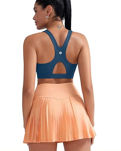 Miniatura 10 de RUNNING GIRL Sujetador deportivo para mujer brasier deportivo con tirantes en la espalda soporte medio para yoga gimnasio con almohadilla extraíble