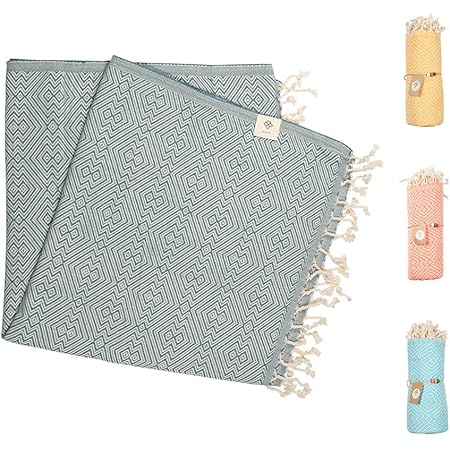 Mixibaby Strandtuch XXL 100x180cm - 100% Baumwolle Hamamtuch Für Sauna & Strand