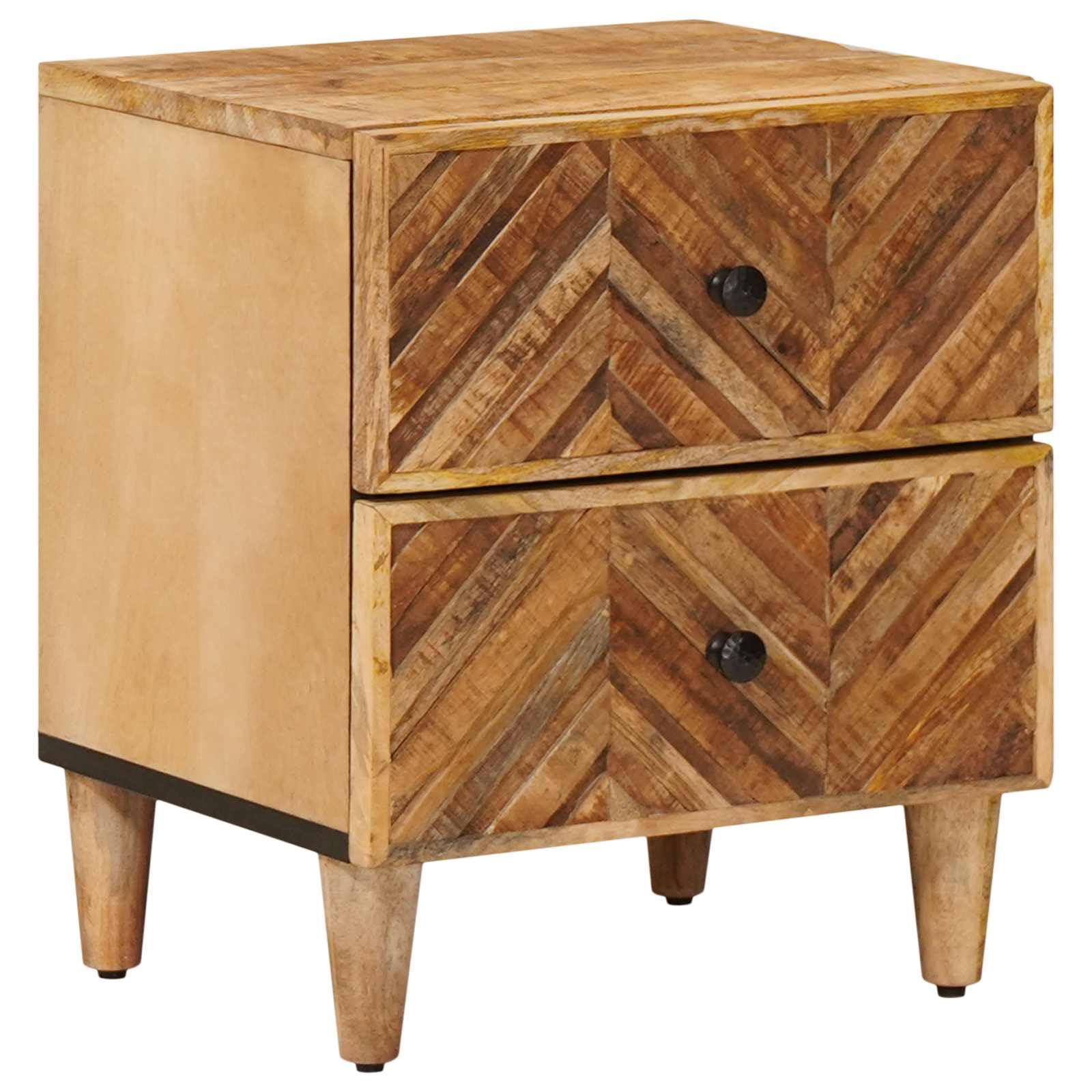 Table de nuit marron 40x33,5x46 cm parfaite pour chambre cosy