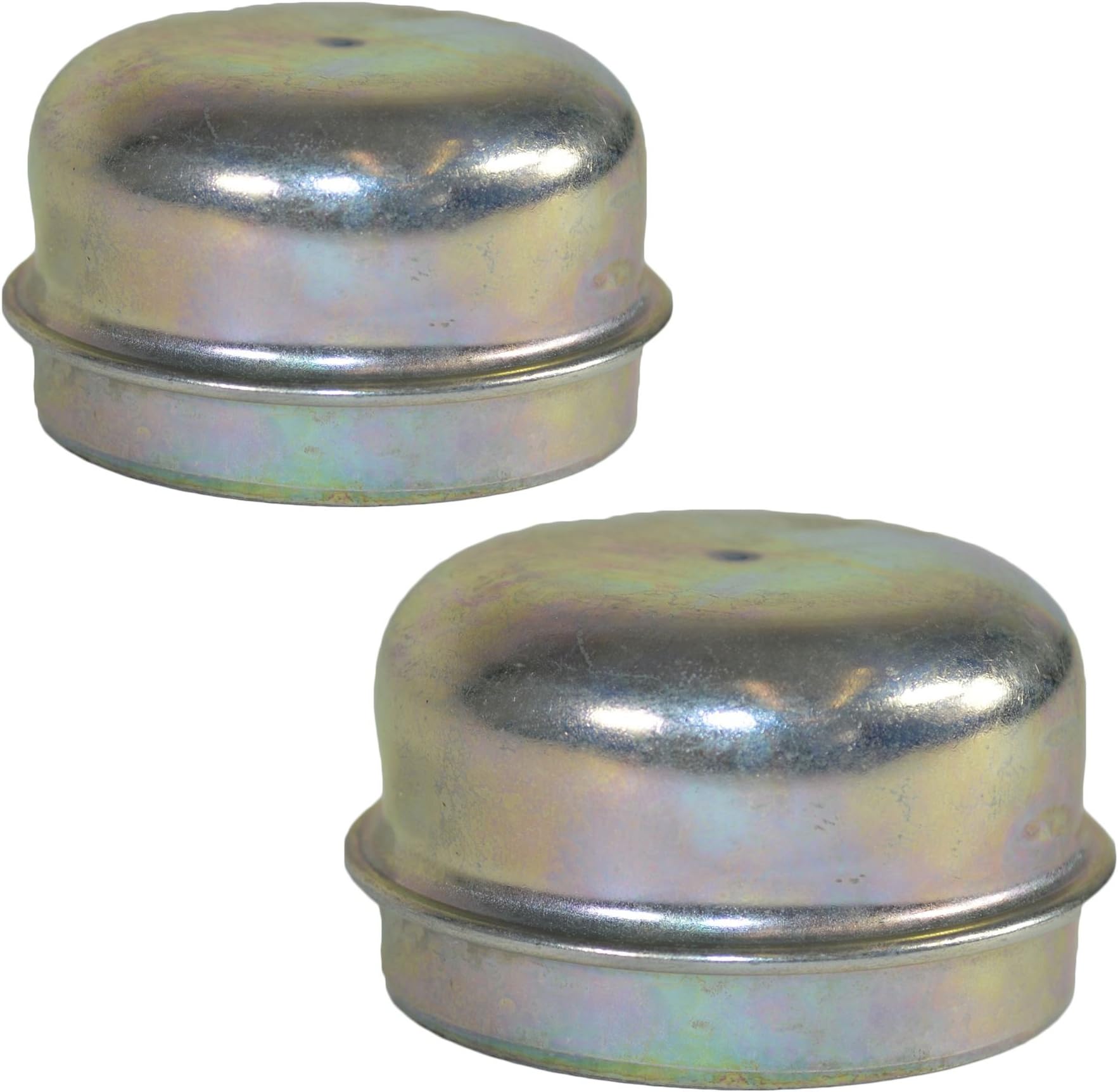 AB Tools 2 Replacement 50mm Metal Dust Cap Wheel Hub Trailer Bearing Grease Cover