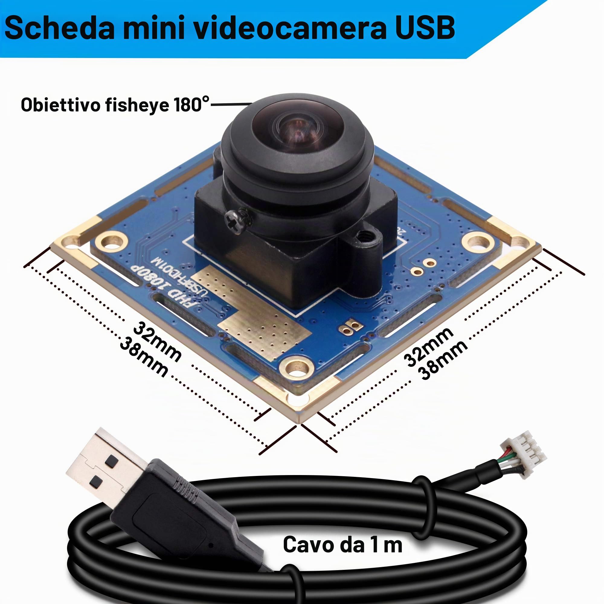 Svpro 2MP CMOS OV2710 grandangolare 180 Gradi Lente fisheye PC Web Camera Driver Gratuito UVC Macchina Industriale Visione USB modulo Telecamera per Android Windows Mac OS