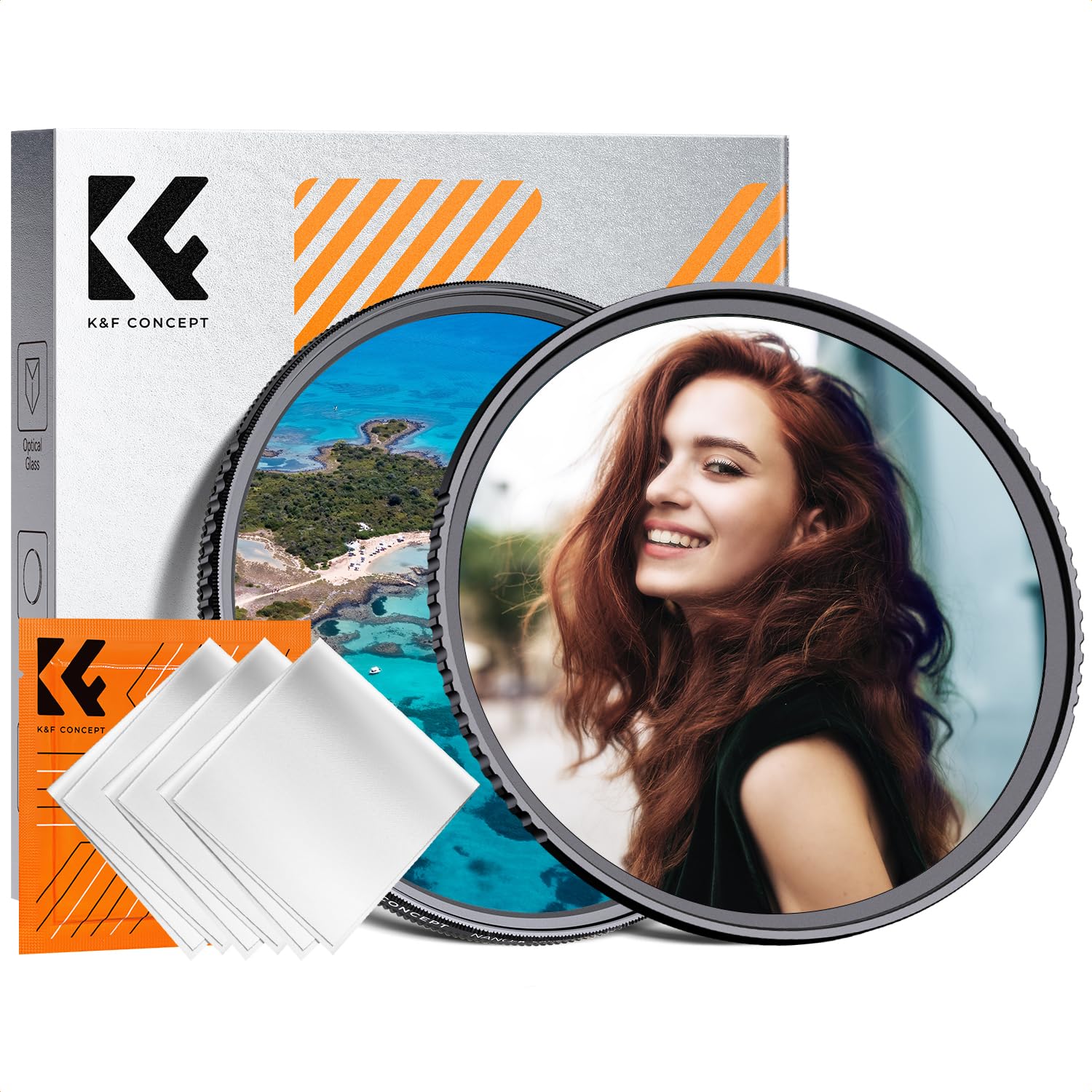 KF Concept 77mm 1/4ブラックミスト+CPLフィルター フィルターセット ソフト効果 偏光効果 18層ナノコーティング 偏光フィルター ソフトフィルター 反射除去 ビデオ/ポートレートに最適（Nano-Klear） Amazon | K&F CONCEPT 77mm 1/4ブラックミスト+CPLフィルター