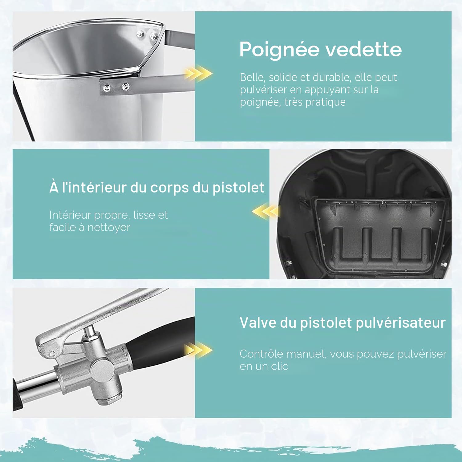 Ciment Machine a Crepir Pneumatique,8 Jet Pistolet Peinture à Mortier avec Couvercle, Sablon a Crepir,Pulvérisateur de Plâtre Trémie pour Murs Plafonds Peinture Outil DIY