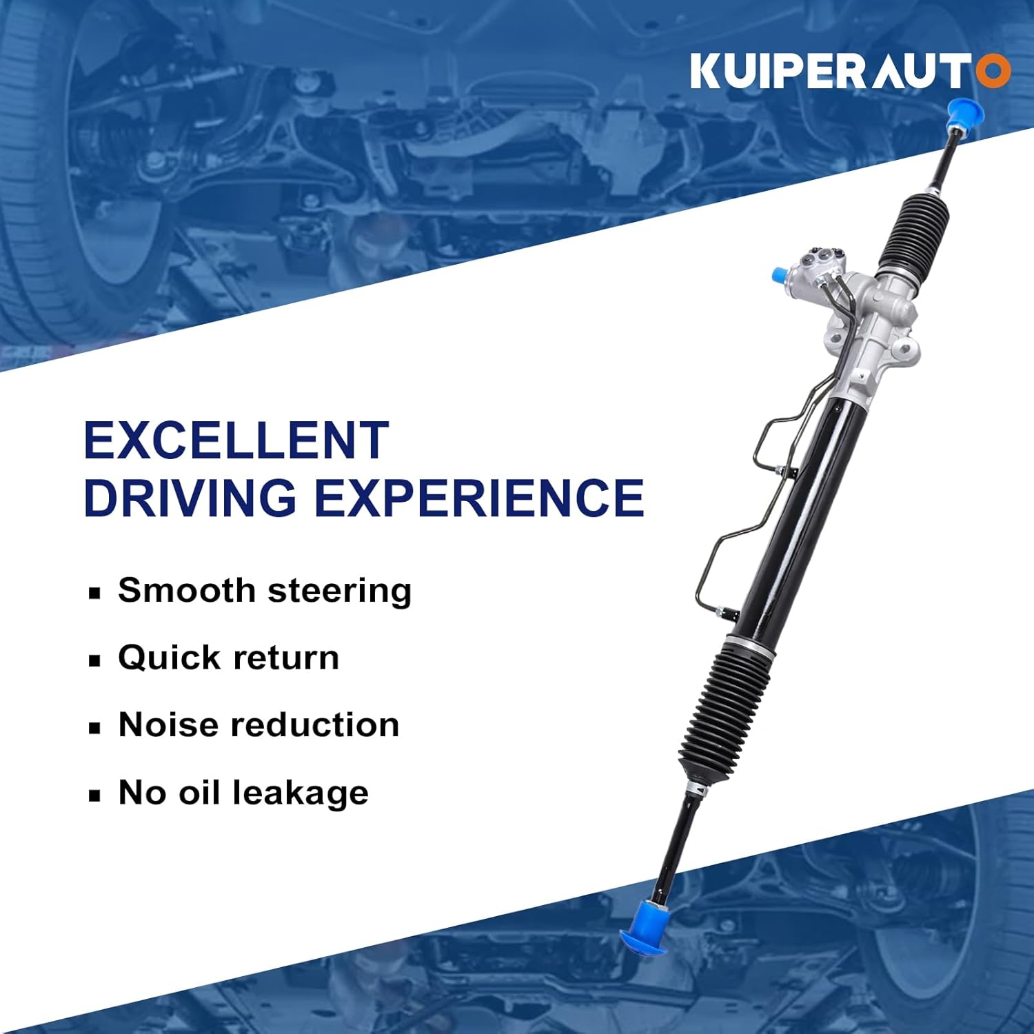 KUIPERAUTO Complete Power Steering Rack and Pinion Assembly Compatible for 2005-2009 Hyundai Tucson 2005-2010 Kia Sportage Replacement 577001F000 80-01294AN