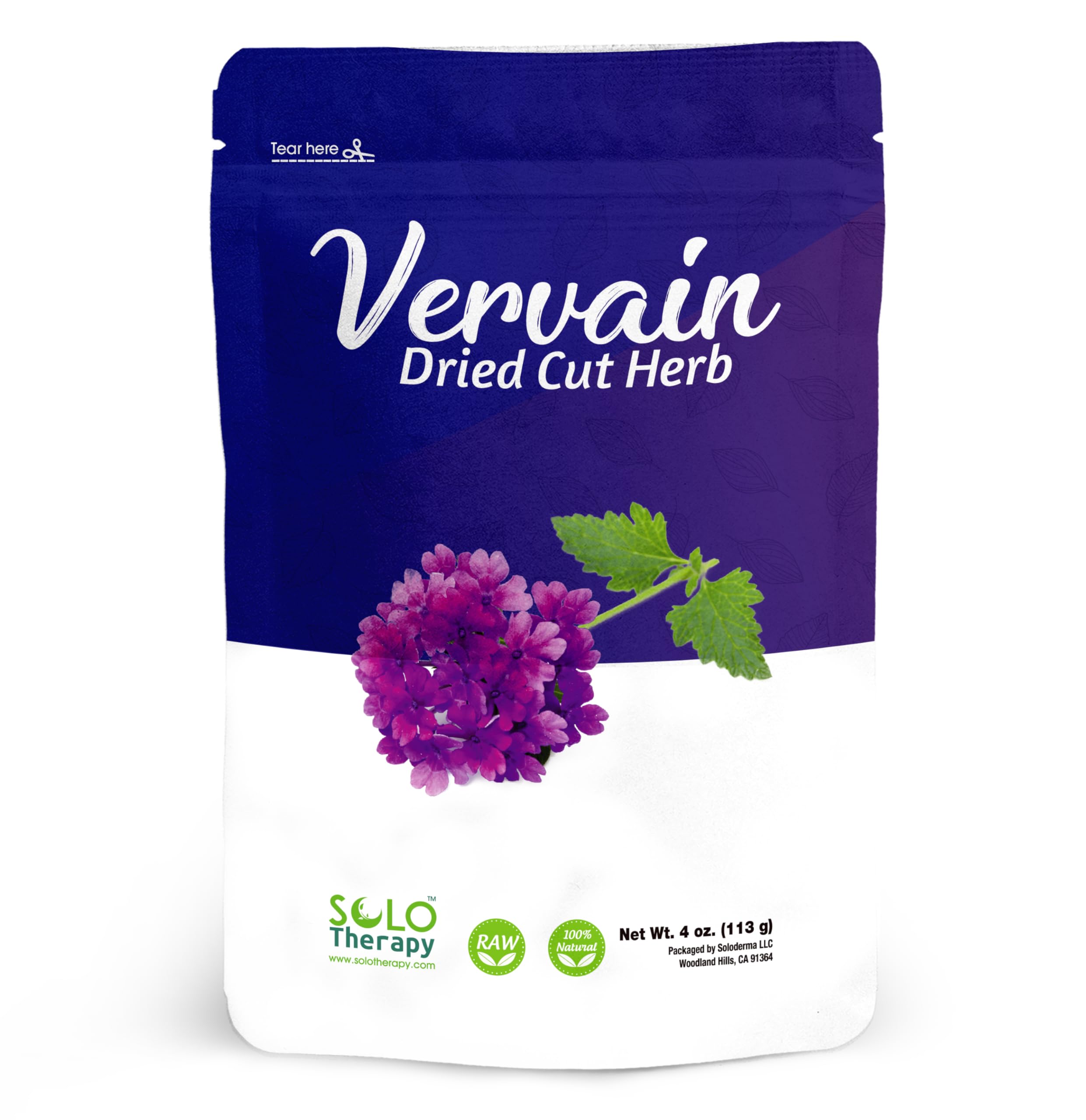 Vervain Dried Cut Herb 4 oz. , Vervain Herbal Tea , Resealable Bag, Product From Croatia, Packaged in the U.S.A. (4 oz.)