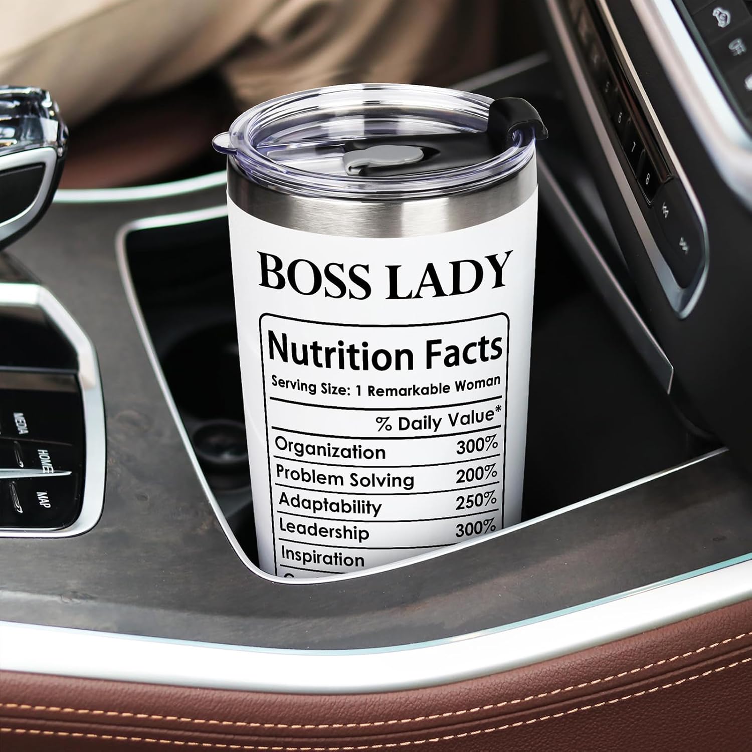 Breezy Valley Boss Gifts for Women, Valentine's Day Gifts for Women, Boss Lady Gift Tumbler - Thank You Gift for Boss Lady Tumbler Cup 20oz - Image 3