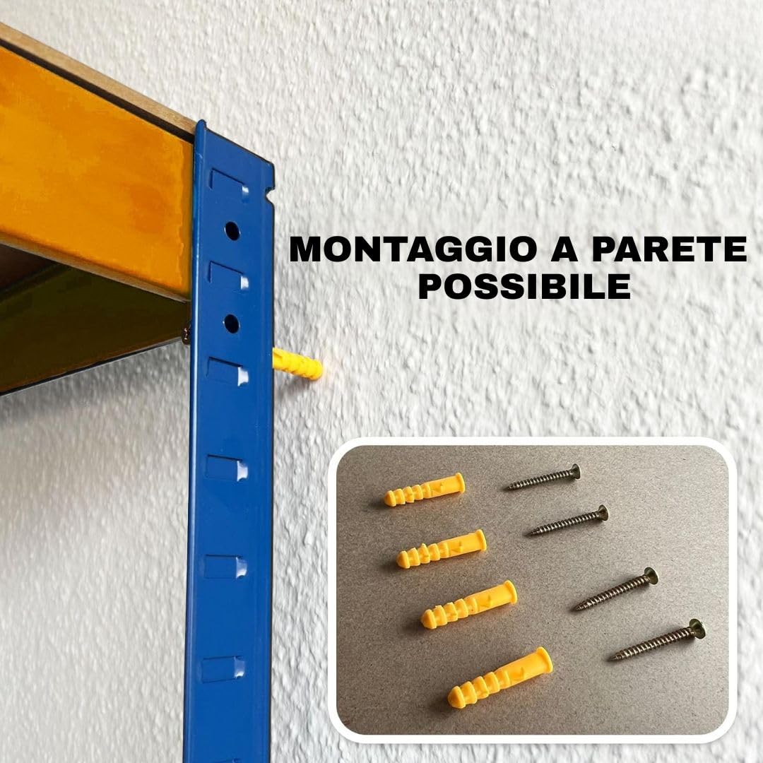 KARAT Scaffale per carichi Pesanti, XXL, 200 x 180 x 60 cm, per Garage, Cantina e Officina, scaffalatura Larga, Cantina, scaffale da Officina (TitanRack Big)
