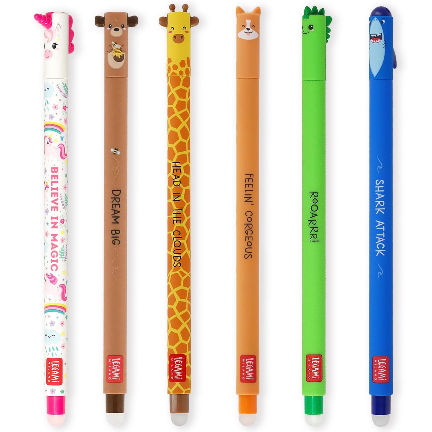 Amazon.com: LEGAMI - Set of 6 Erasable Gel Pens with