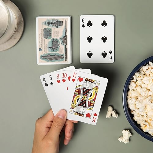 Miniatura 2 de Lantern Press San Diego, California, USS Midway Technical (52 cartas de juego, baraja de cartas de tamaño póquer con comodines)