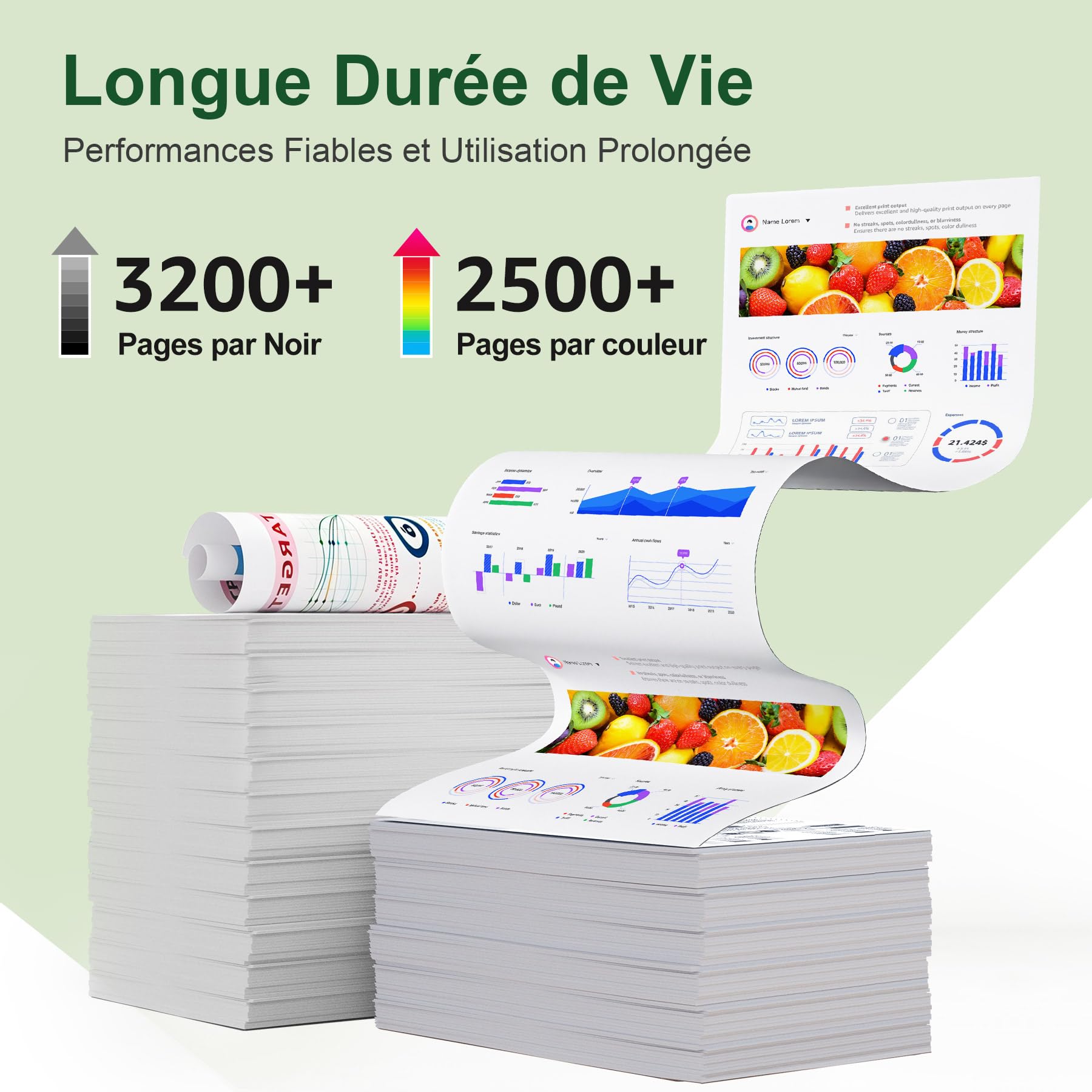 ONLYU 203X Toner Set Compatible pour Cartouche HP 203X 203A CF540X