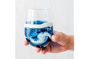 Painted Beach Themed Wine Glass