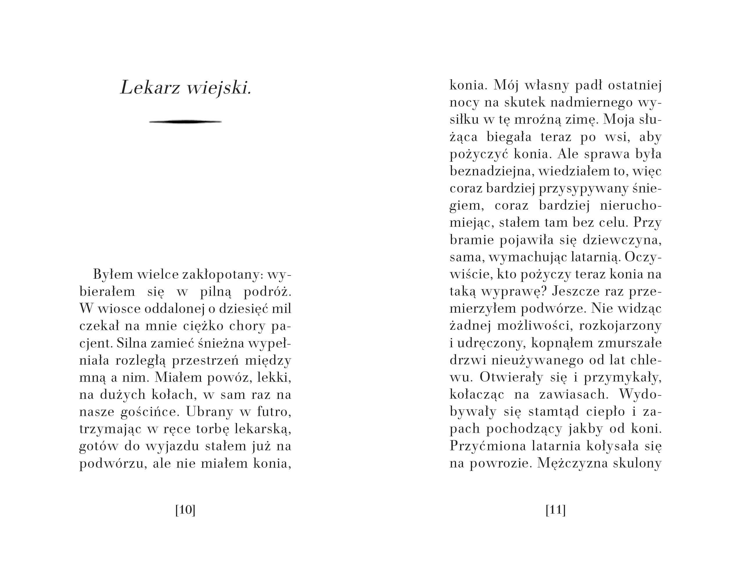 Lekarz wiejski (Wydanie praskie): Opowiadania drobne